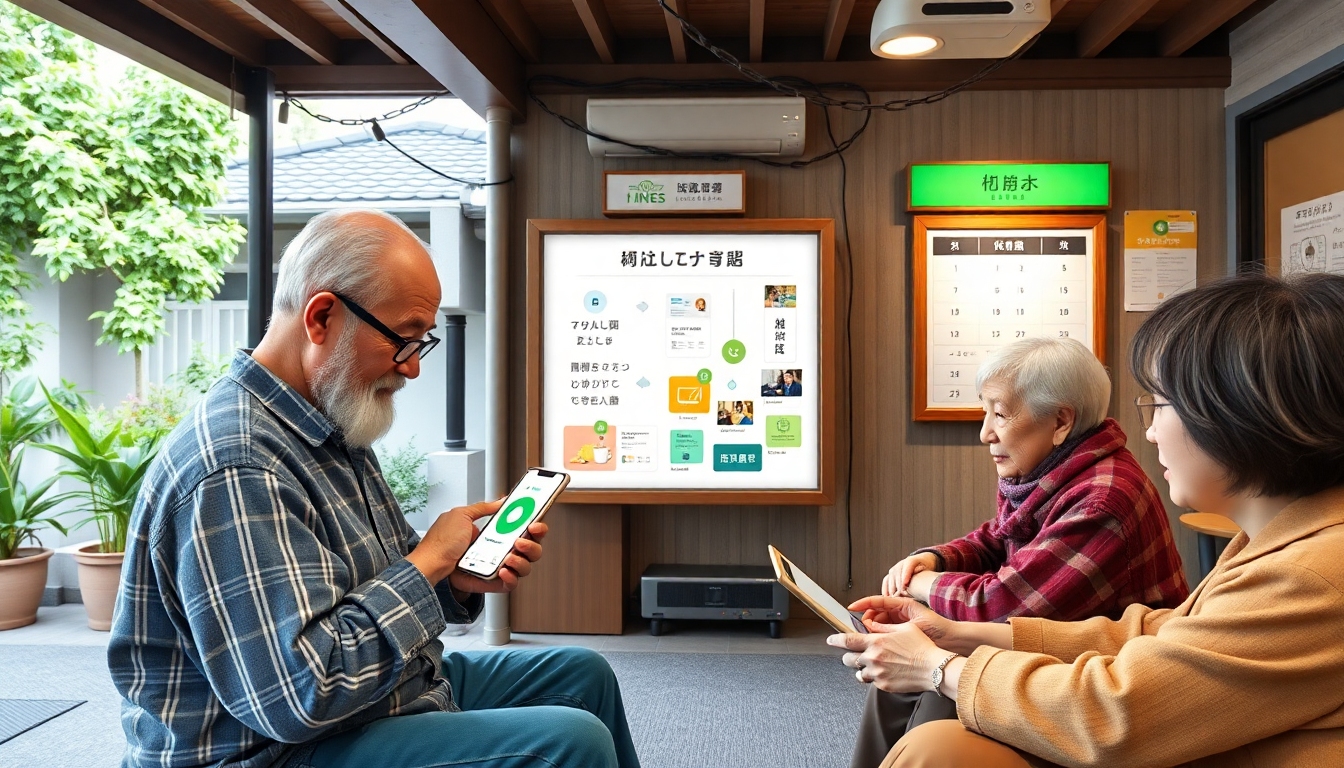 LINE活用で実現する地域コミュニティの効率化